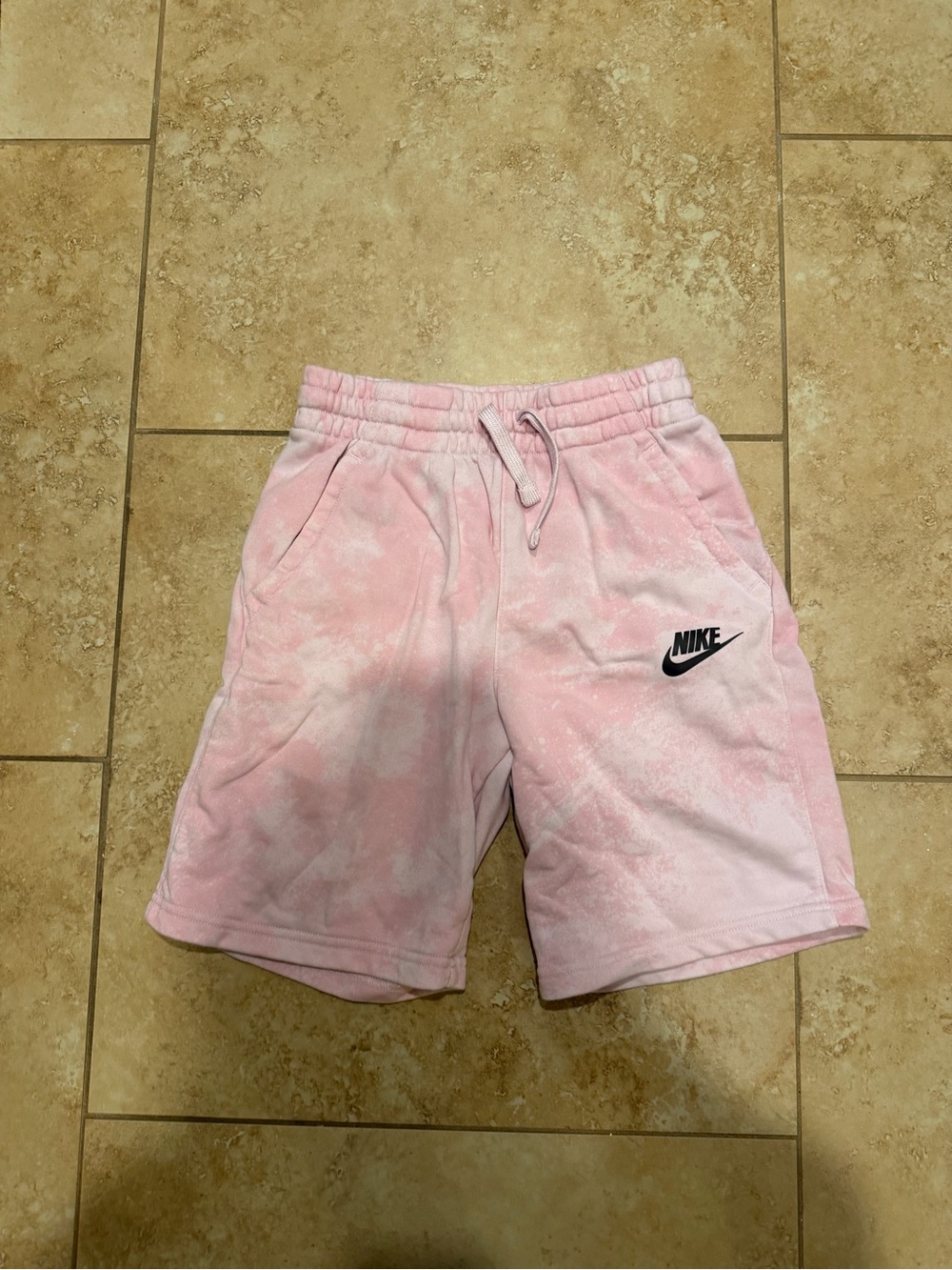 Nike Pink Tie-Dye Kids Shorts